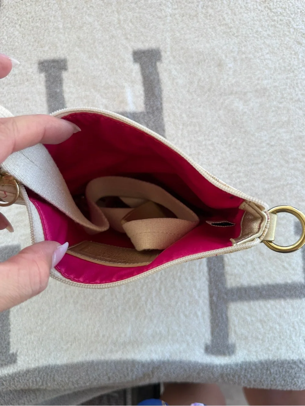 Floral coach crossbody bag